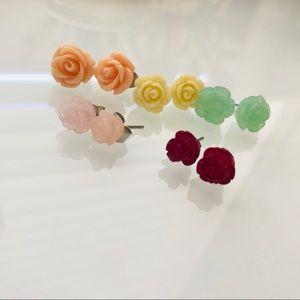H&M Rose Stud Earrings Bundle